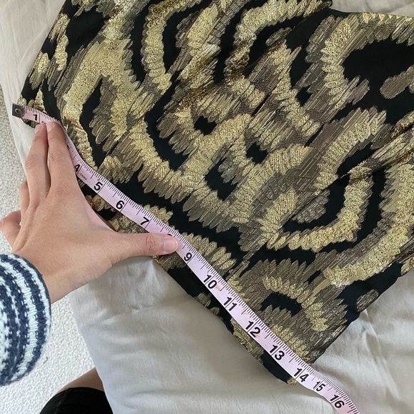 Zara Gold Brocade Top - Picture 6 of 6